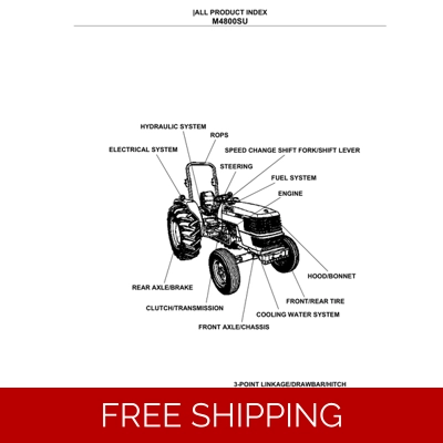 KUBOTA M4800SU PARTS MANUAL